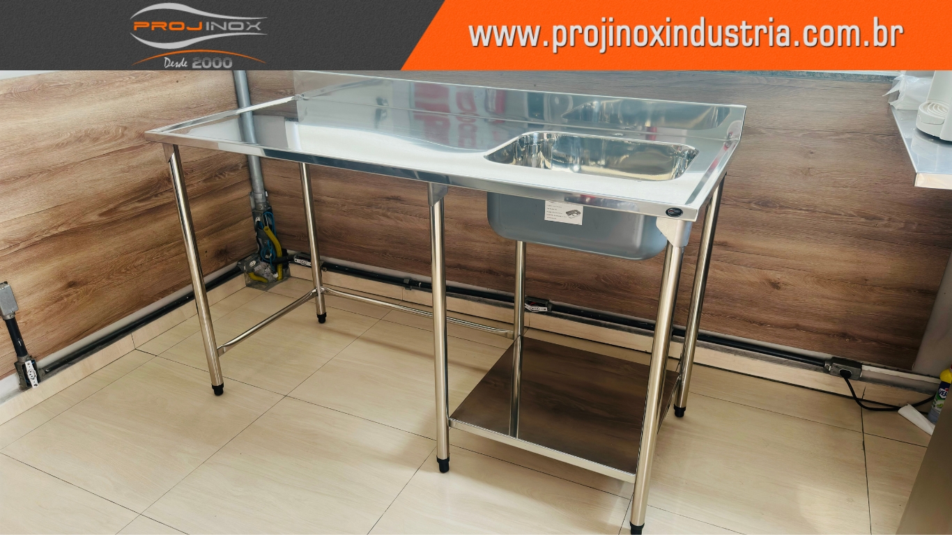 Bancada em Aço Inox
