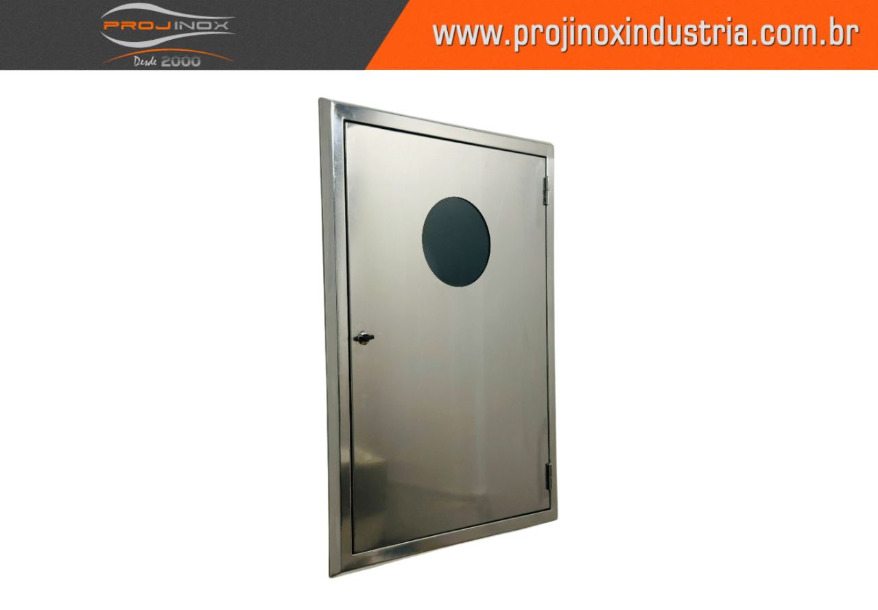 Caixa de Hidrante Duplo Inox e Vidro