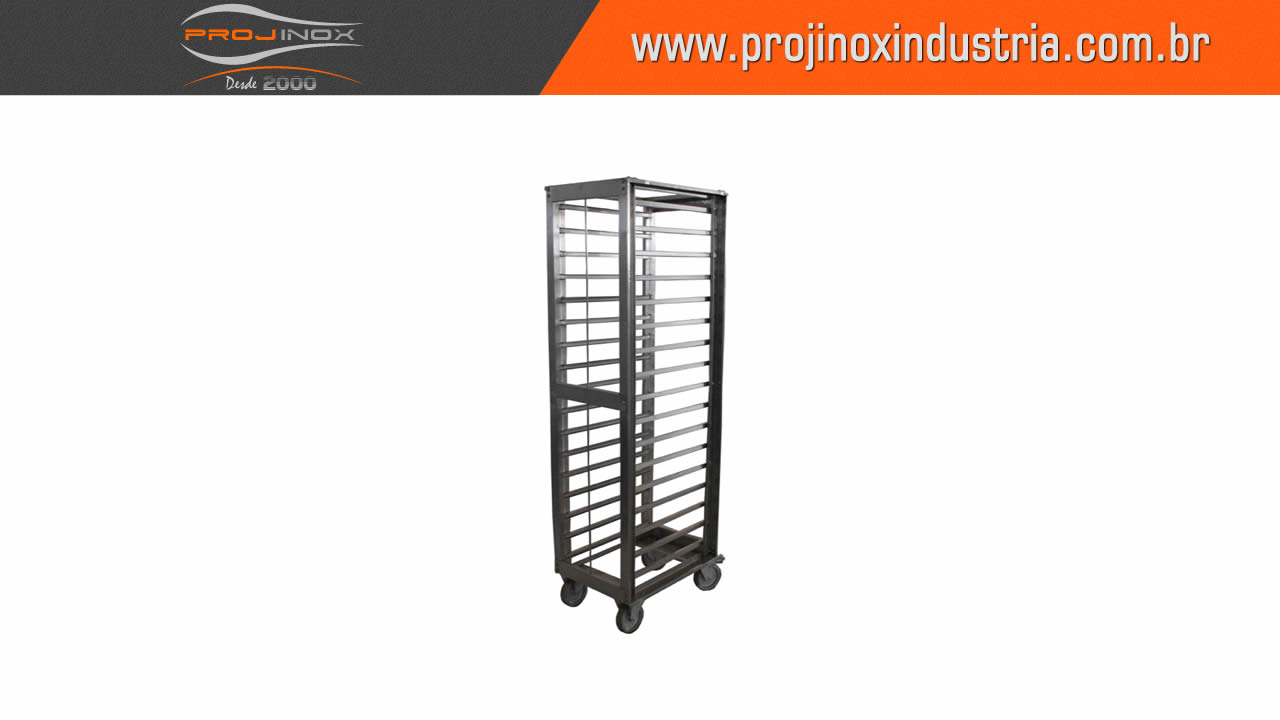 Carrinho em Aço Inox