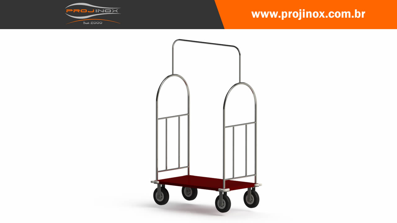 Carro Inox para Bagagem