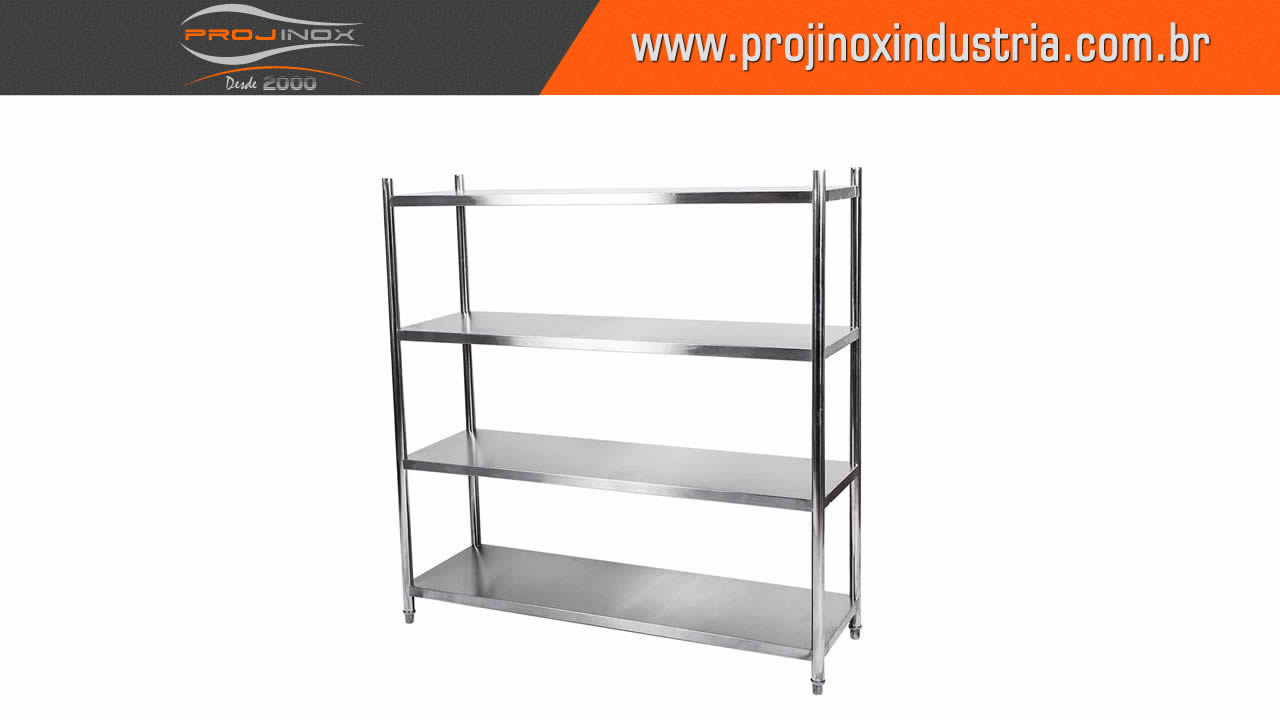 Estante em Aço Inox Lisa
