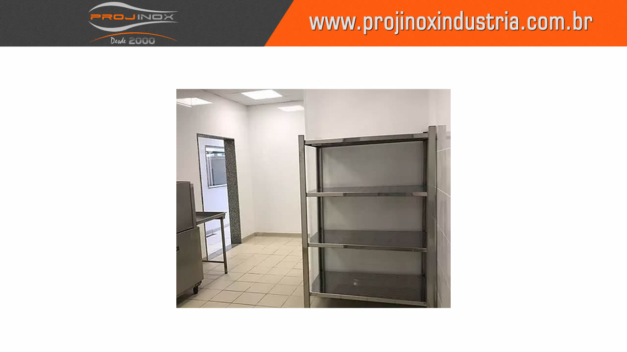 Estante em Aço Inox Perfurada