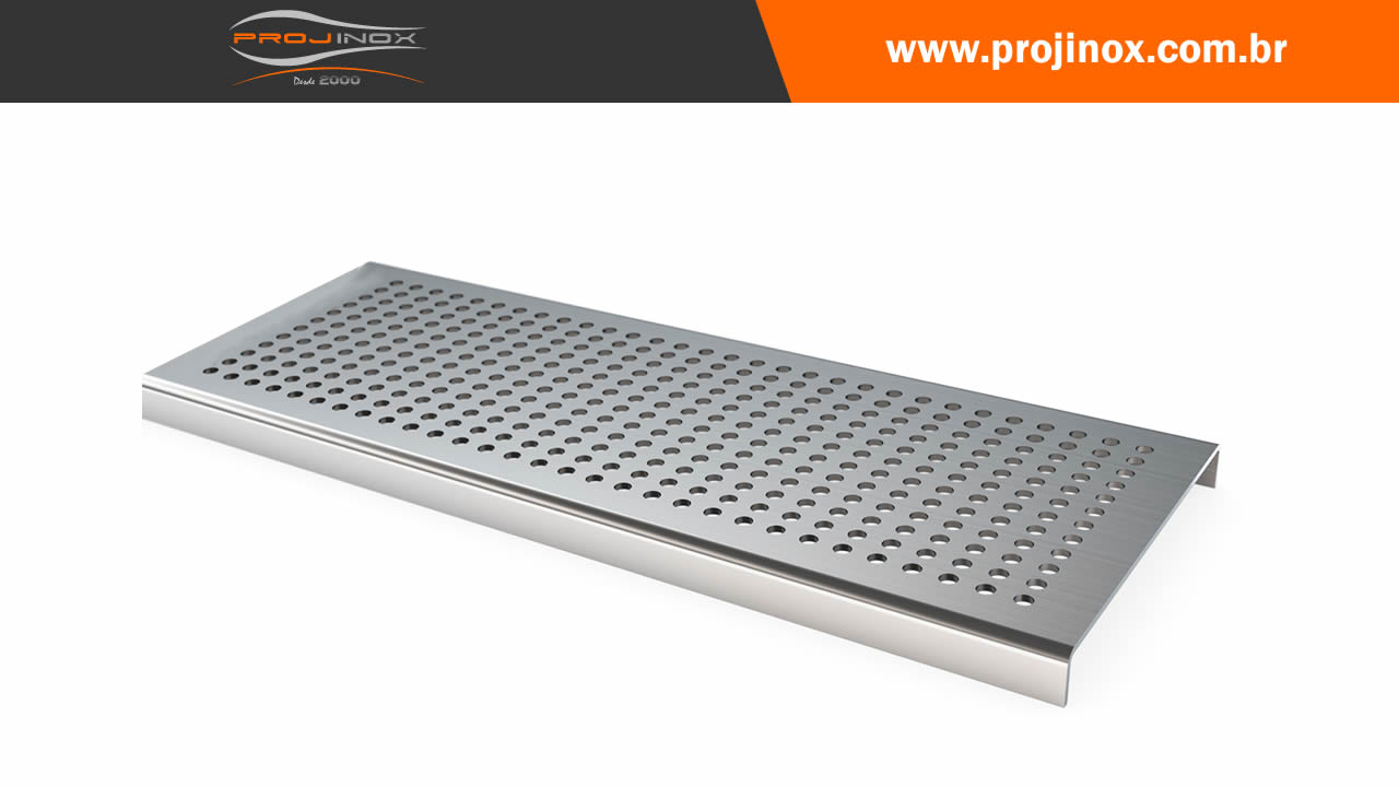 Grelha Inox Perfurada