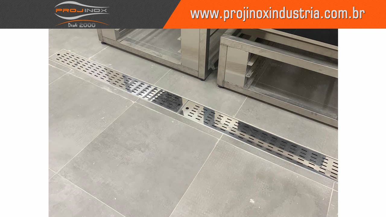 Grelha para Piso Inox