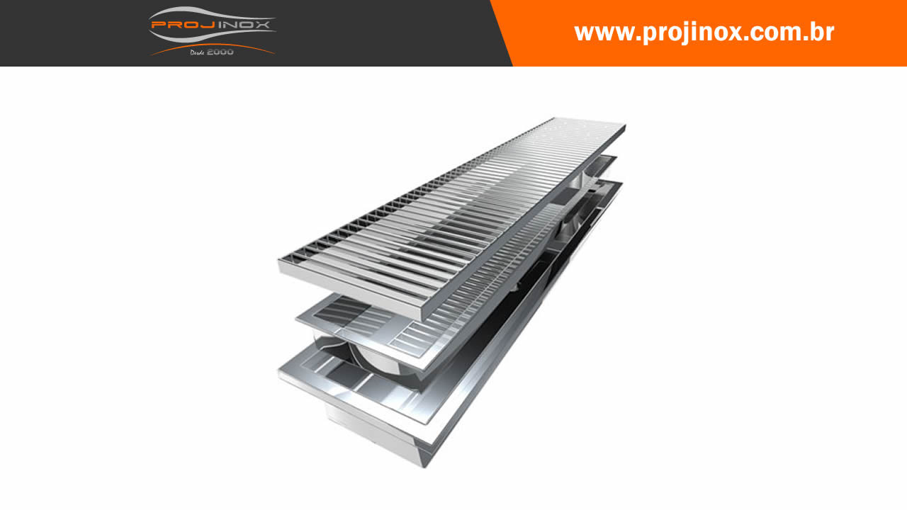 Grelha para Piso Inox Gradeada